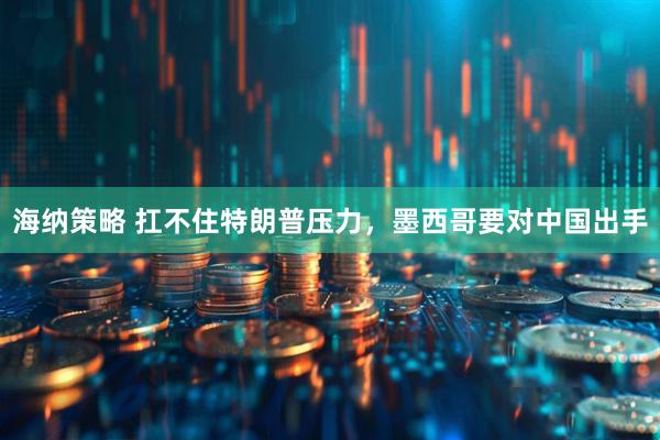 海纳策略 扛不住特朗普压力，墨西哥要对中国出手