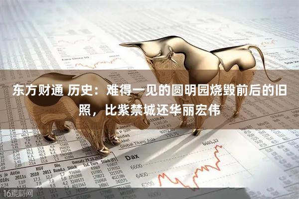 东方财通 历史：难得一见的圆明园烧毁前后的旧照，比紫禁城还华丽宏伟