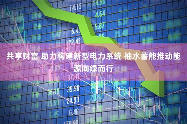 共享财富 助力构建新型电力系统 抽水蓄能推动能源向绿而行